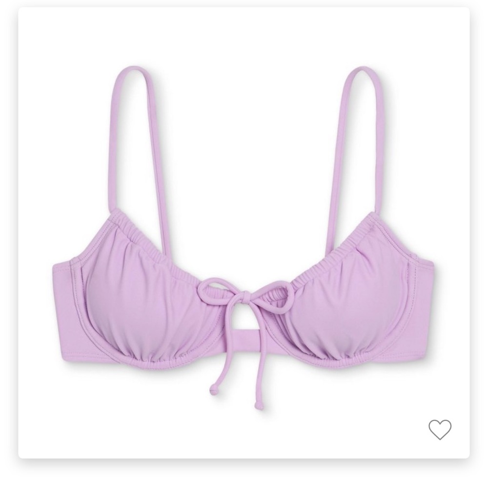 Underwire bustier style bikini top
